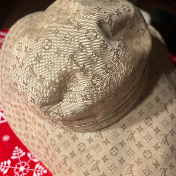 LOUIS VUITTON BEIGE MONOGRAM PANAMA HAT (SIZE SMALL) - Picture 5 of 10